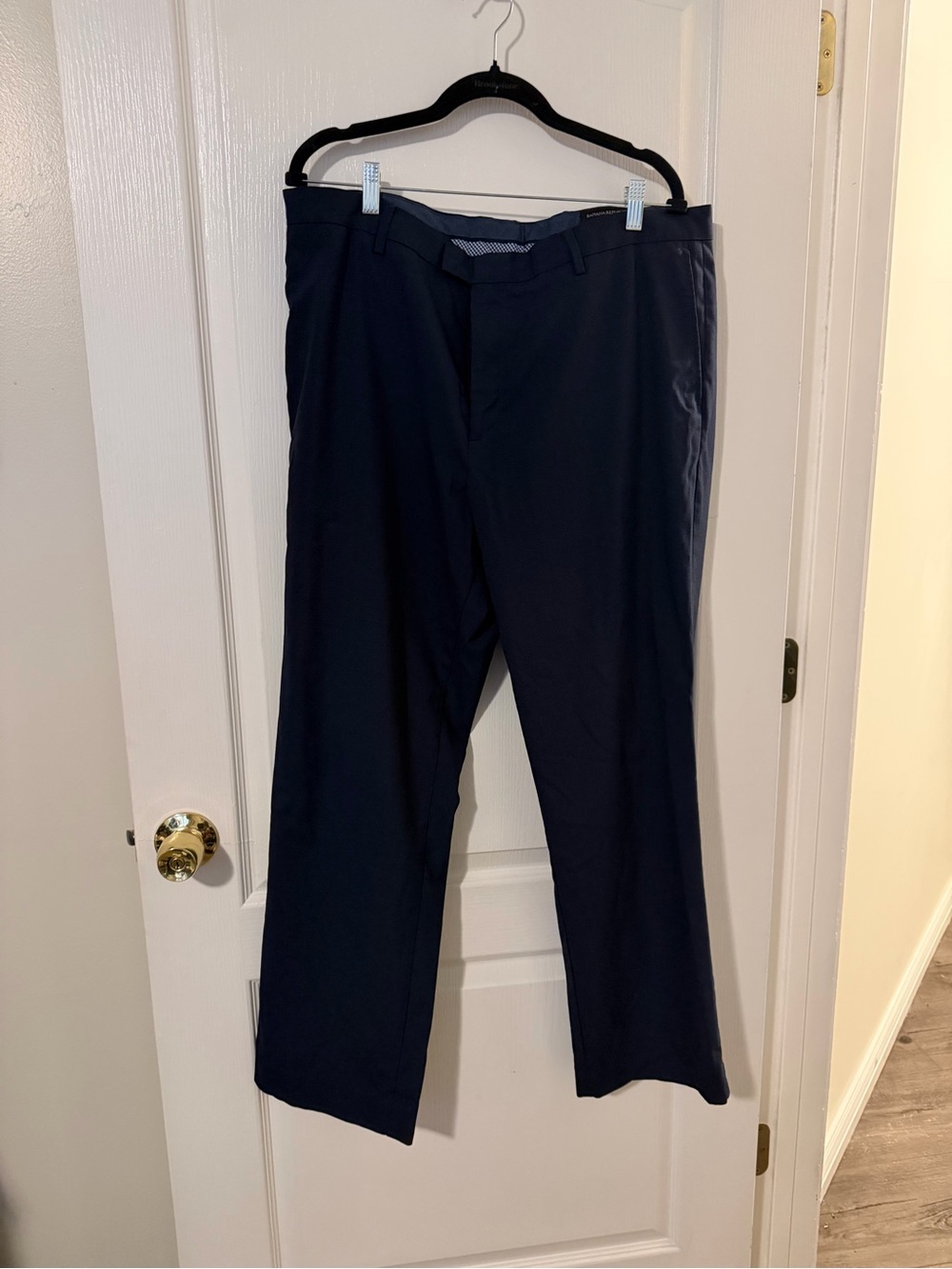 Banana Republic Men's Navy Dress Pants - Tailored Straight